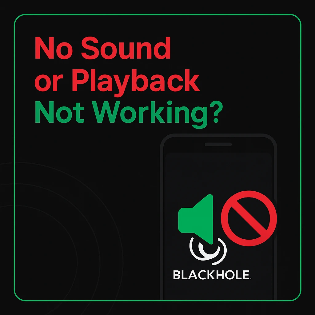 BlackHole APK No Sound or Playback Not Working? Try This 1 BlackHole APK No Sound